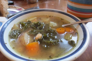 Close-up of soup~